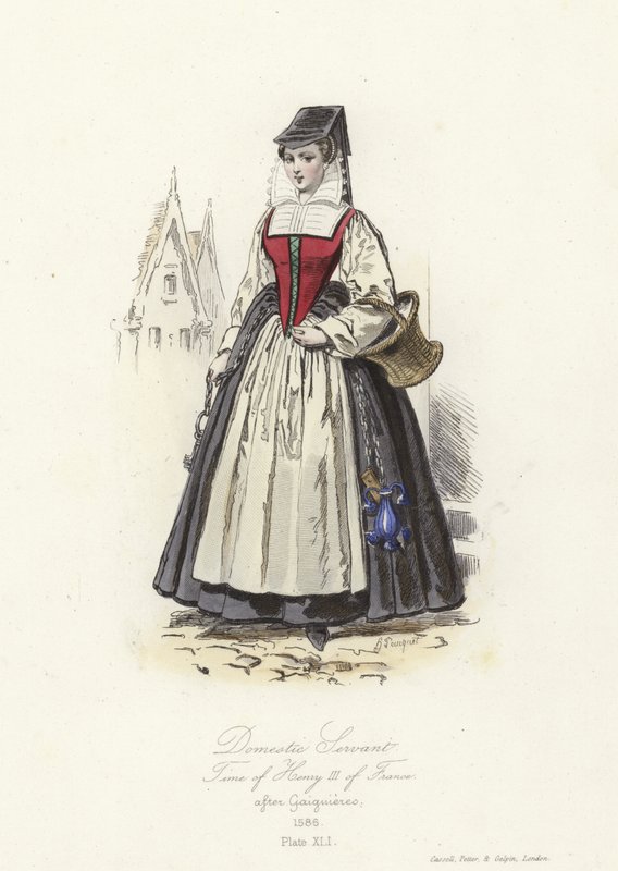 Domácí sluha doby francouzského Jindřicha III od French School