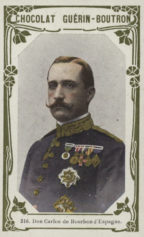 Don Carlos de Bourbon dEspagne (barevné foto) od French School