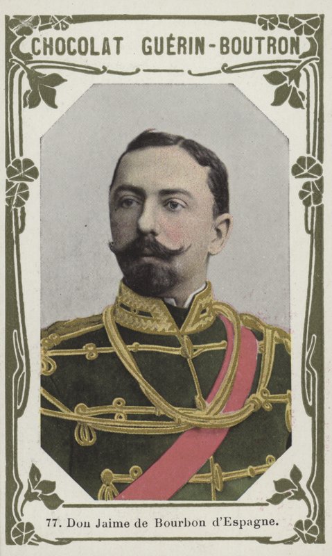Don Jaime de Bourbon dEspagne (barevná fotografie) od French School