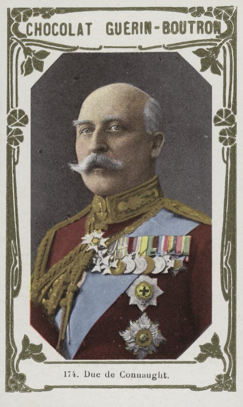 Duc de Connaught (barevná fotografie) od French School