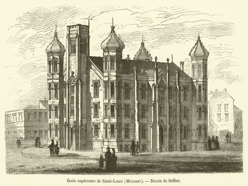 St. Louis High School, Missouri (rytina) od French School