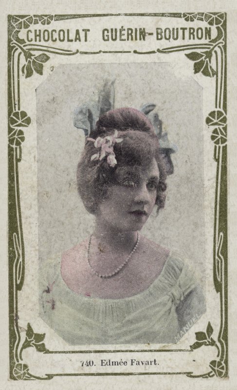 Edmee Favart (barevná fotografie) od French School