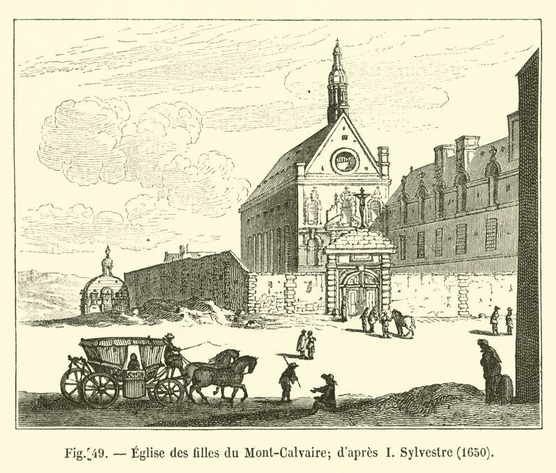 Kostel dcery Mount Calvary; po I Sylvester, 1650 od French School