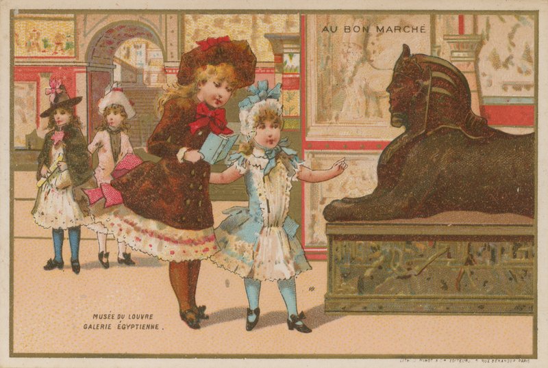 Egyptská galerie, Musee du Louvre, Paříž od French School