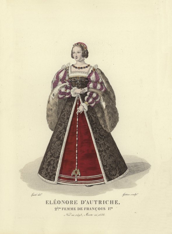 Eleonora Rakouská, druhá manželka francouzského krále Františka I od French School