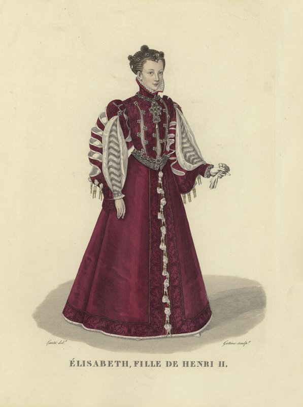 Alžběta z Valois, dcera francouzského krále Jindřicha II od French School