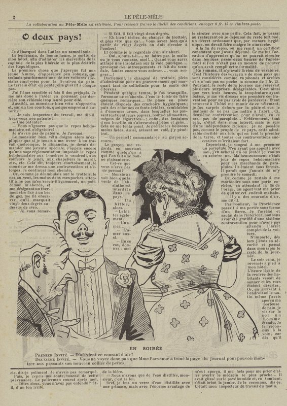 Večer. Ilustrace pro Le Pele-Mele od French School