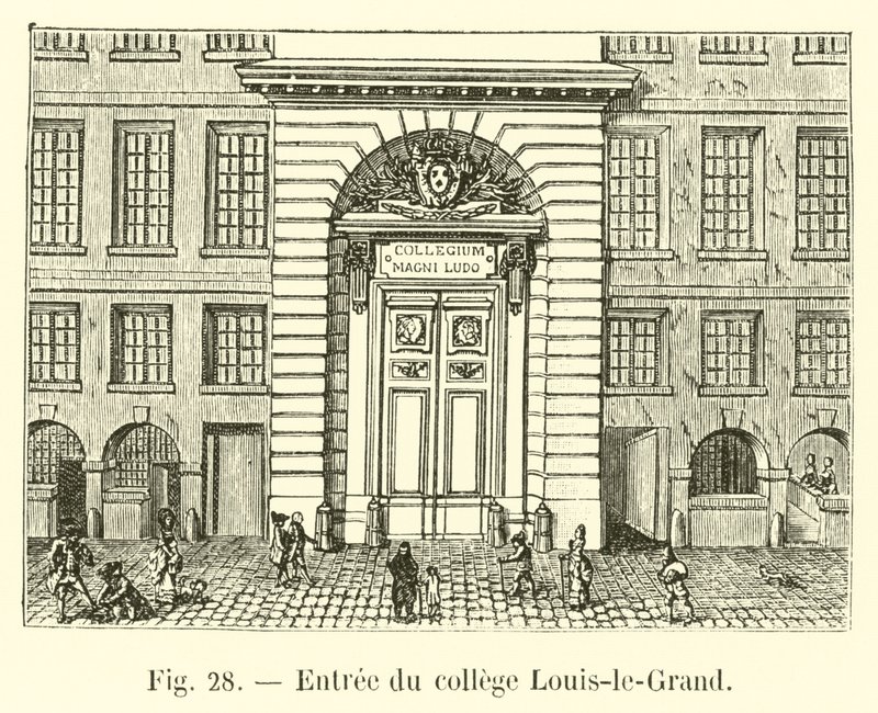Vstup do Louis-le-Grand College od French School