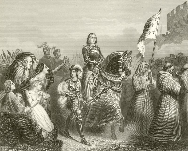 Vstup Johanky z Arku do Orleansu, 1429 od French School