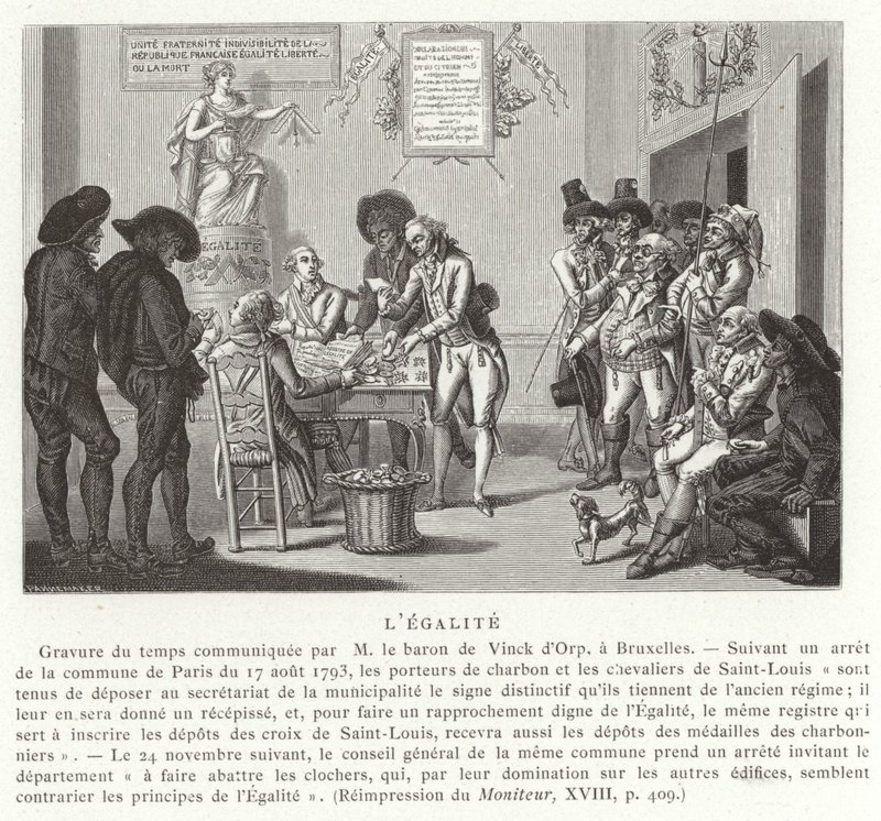 Rovnost, Francouzská revoluce, 1793 od French School
