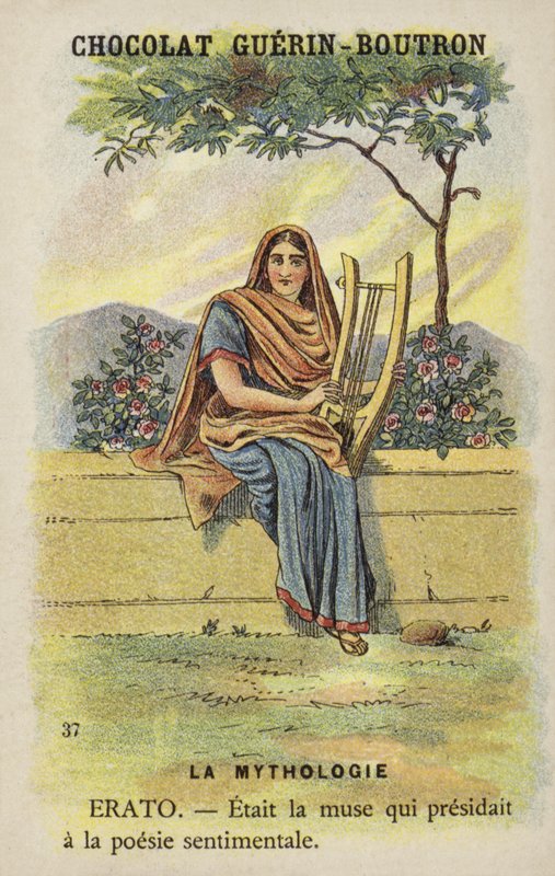 Erato, múza lyrické poezie od French School