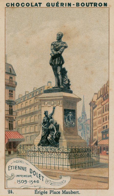 Etienne Dolet, tiskárna, 1509-1546, Erected Place Maubert od French School
