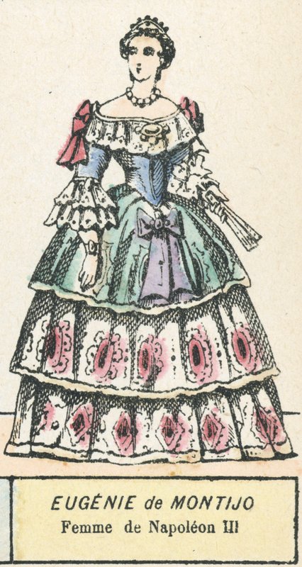 Eugenie de Montijo, Femme de Napoleon III (barevná rytina) od French School