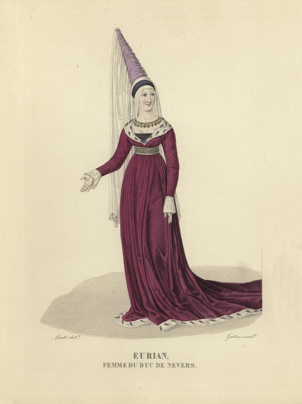 Eurian, manželka vévody z Nevers od French School