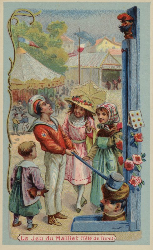 Pouťový test pevnosti (chromolitho) od French School