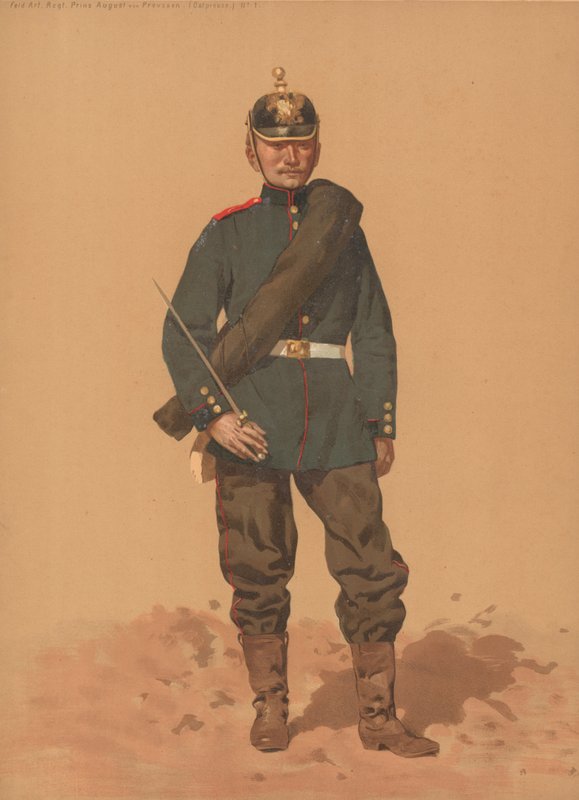 Field Art Regt Prince August z Pruska, Východní Prusko, č. 1 od French School