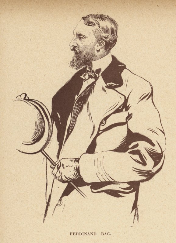 Ferdinand Bac, francouzský karikaturista (litografie) od French School