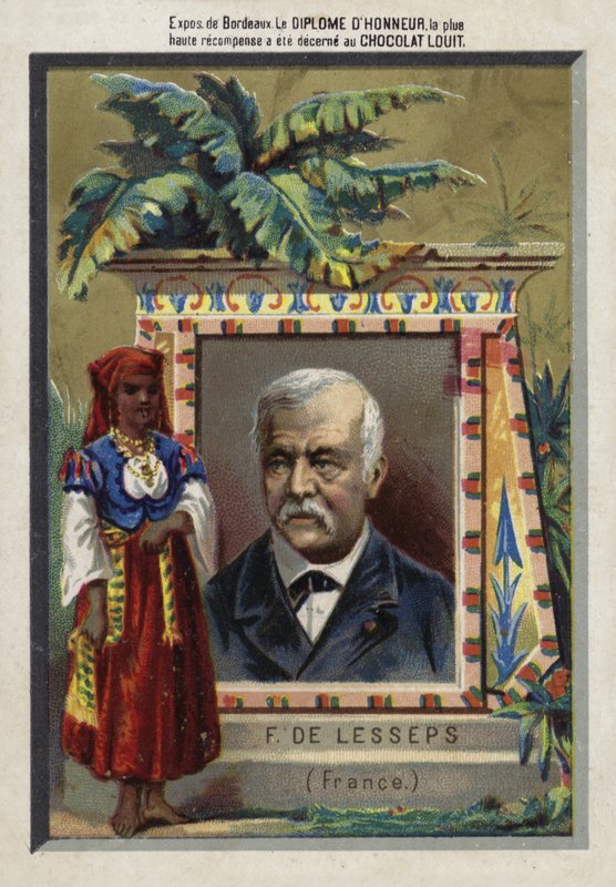 Ferdinand de Lesseps, francouzský podnikatel a stavitel kanálů od French School