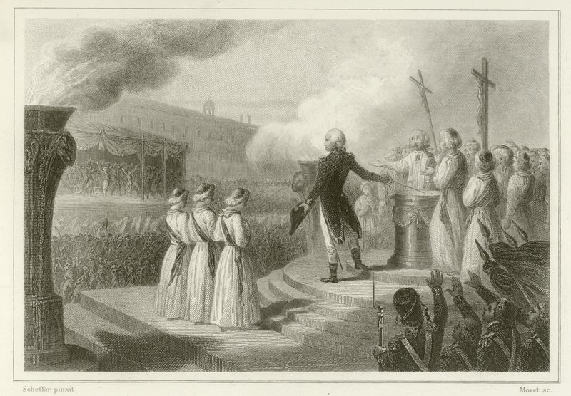 Fete de la Federation, 14. července 1790 od French School