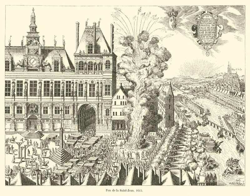 Svatojánský oheň, 1615 od French School