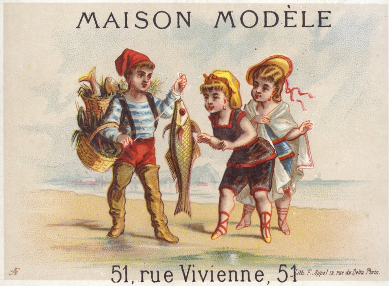 Rybář ukazuje dny úlovku dívkám od French School