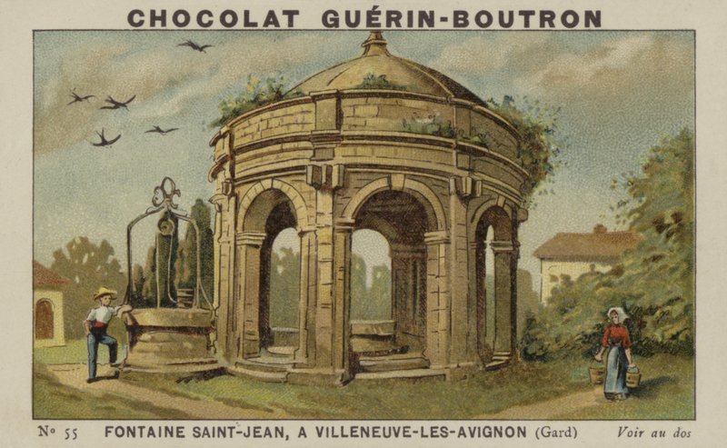 Fontána Saint-Jean, ve Villeneuve-les-Avignon, Gard od French School