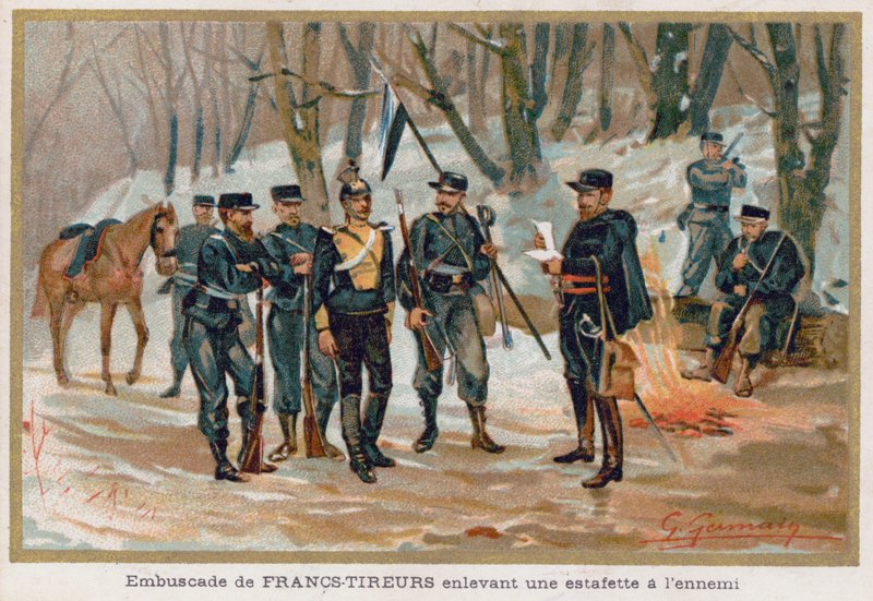 Franc-Tireurs (Sharpshooters) Zachyťte nepřátelského kurýra od French School