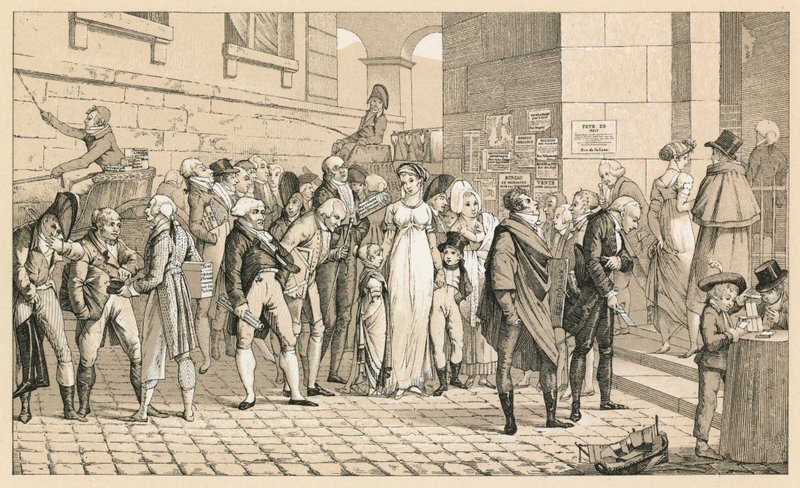 Kostým Francie XIX. cent od French School