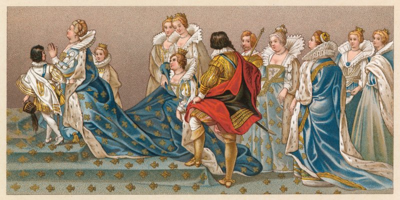 Kostým Francie XVI-XVII od French School
