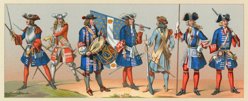 Francie XVII-XVIII. století Kostým od French School