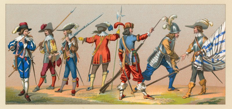 Kostým Francie XVII-XVIII století od French School