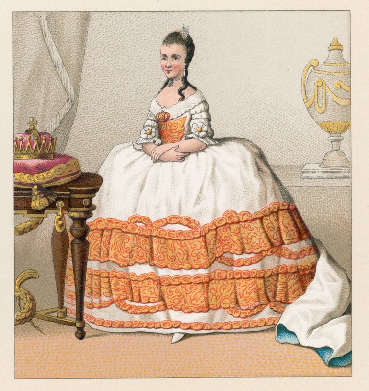Kostým Francie XVIII. cent od French School