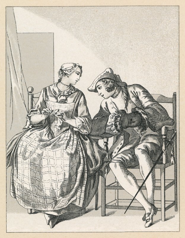 Kostým Francie XVIII. cent od French School