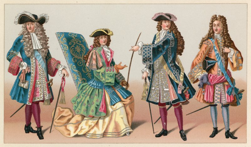 Kostým Francie XVII. centu od French School