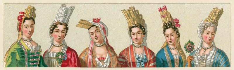 Kostým Francie XVII. centu od French School