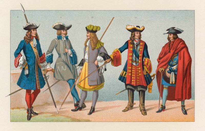 Kostým Francie XVII. centu od French School