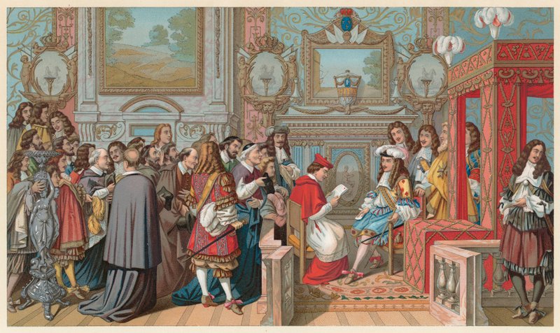 Kostým Francie XVII. centu od French School