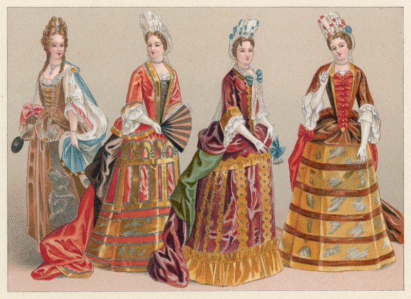 Kostým Francie XVII. centu od French School