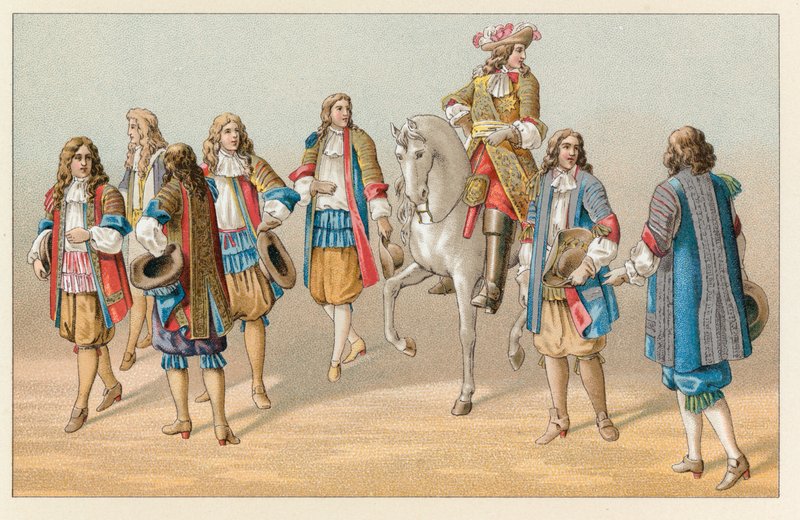 Kostým Francie XVII. centu od French School