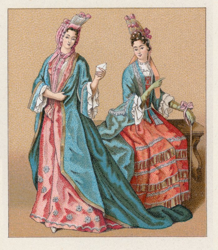 Kostým Francie XVII. centu od French School