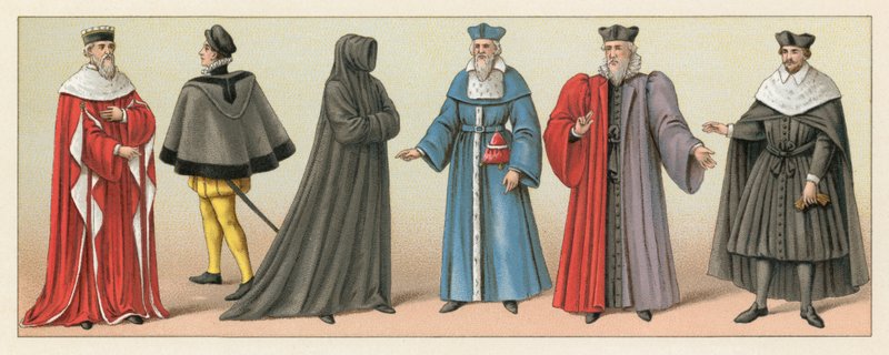 Kostým Francie XVI. cent od French School