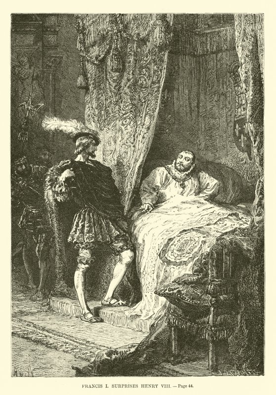 František I. překvapí Jindřicha VIII od French School