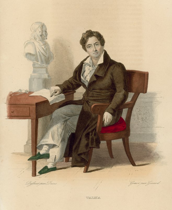 Francois-Joseph Talma (barevná rytina) od French School
