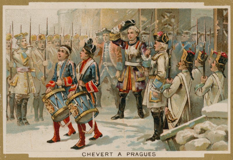 Francois de Chevert, francouzský generál, při obléhání Prahy, 1741 od French School