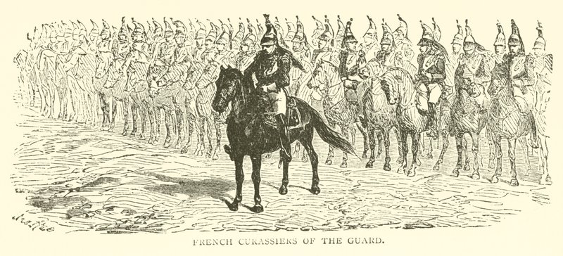 Francouzští Curassiers of the guard (rytina) od French School