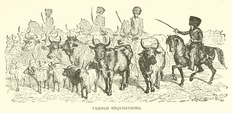 Francouzské rekvizice (rytina) od French School