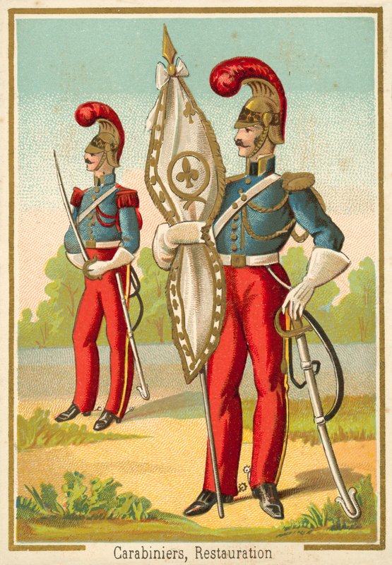Francouzské karabiny restaurování (chromolitho) od French School