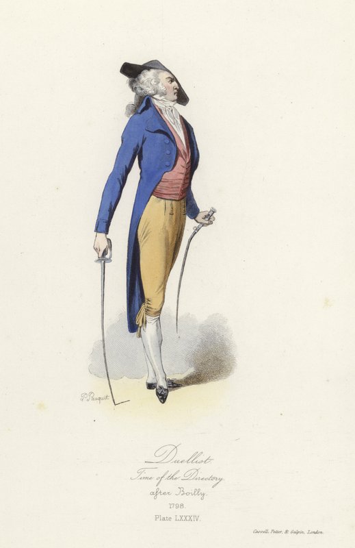 Francouzský duelant, čas adresáře od French School