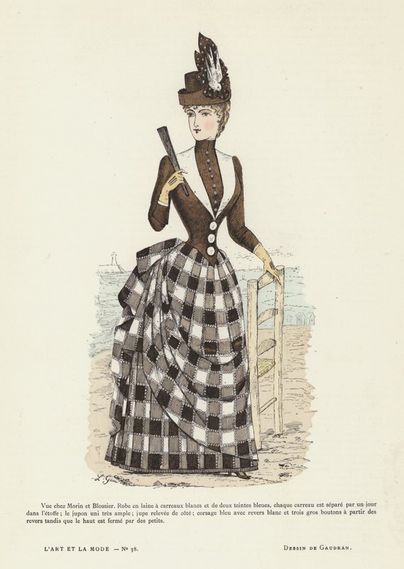Francouzská módní deska, 1885-86 od French School