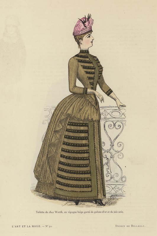 Francouzská módní deska, 1885-86 od French School